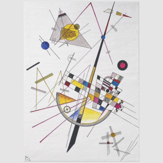 Delicate Tension #85 -  Kandinsky Art Decoupage  Seidenpapier (Vorderseite)
