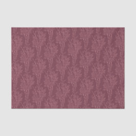 Delicate Tossed Floral Silhouette | Deep Burgundy Seidenpapier