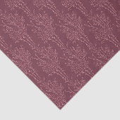 Delicate Tossed Floral Silhouette | Deep Burgundy Seidenpapier (Ausschnitt)