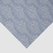 Delicate Tossed Floral Silhouette | Faded Blue Seidenpapier (Ausschnitt)