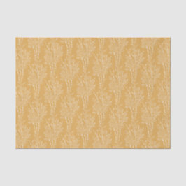 Delicate Tossed Floral Silhouette | Muted Ochre Seidenpapier