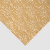 Delicate Tossed Floral Silhouette | Muted Ochre Seidenpapier (Ausschnitt)