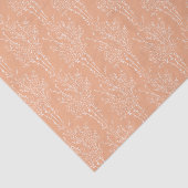 Delicate Tossed Floral Silhouette | Soft Apricot  Seidenpapier (Ausschnitt)