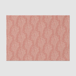 Delicate Tossed Floral Silhouette | Terracotta Seidenpapier