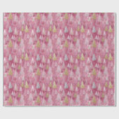 Delicate Tree Motif on Blush Background Geschenkpapier (Flach)