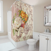 Delicate Vintage Roses Duschvorhang (Beispiel)