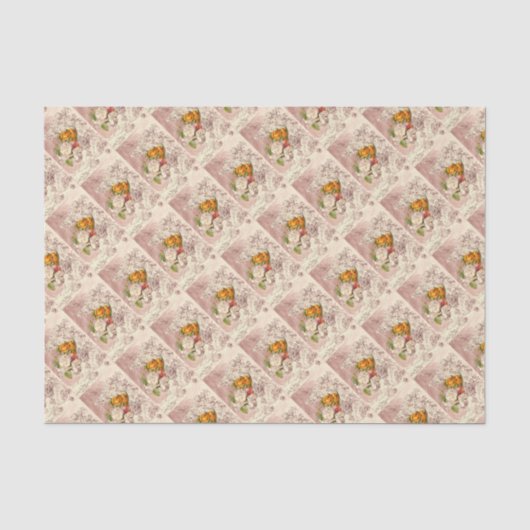 Delicate Vintage Roses Seidenpapier (Vorderseite)