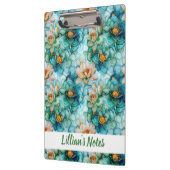 Delicate Water Lily Pattern Name Klemmbrett (Links)