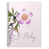 Delicate Wax Flower Bloom Notizblock (Vorderseite)