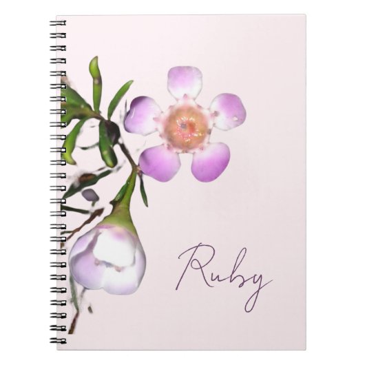 Delicate Wax Flower Bloom Notizblock (Vorderseite)