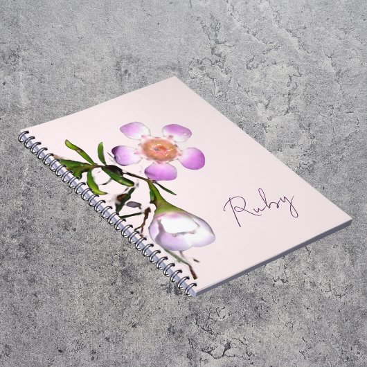 Delicate Wax Flower Bloom Notizblock