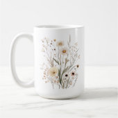 Delicate Wildflowers Inspirational Poem Kaffeetasse (Links)