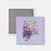 Delicate Wisteria Magnet (Vorderseite/Rückseite)