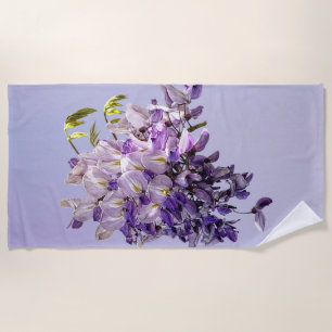 Delicate Wisteria Strandtuch