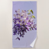 Delicate Wisteria Strandtuch (Vorderseite)