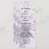 Delicate Wisteria Wedding Program Programm (Vorne/Hinten)