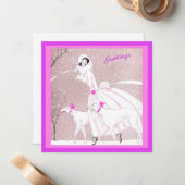 DelicateLady aus den 20er Jahren, Russische Pfunde Mitteilungskarte (Vorderseite/Rückseite Beispiel)