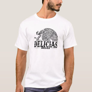 Delicias Mexico Adler Retro Vintage abgenutzt T-Shirt