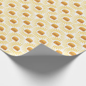 Delicioso hamburguer com batatas fritas geschenkpapier (Ecke)