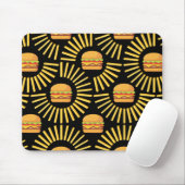 Delicioso hamburguer com batatas fritas mousepad (Mit Mouse)