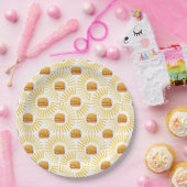 Delicioso hamburguer com batatas fritas pappteller (Party)