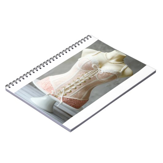 Delicious bustier cake and sugar paste notizblock (Linke Seite)