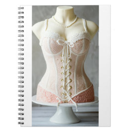 Delicious bustier cake and sugar paste notizblock