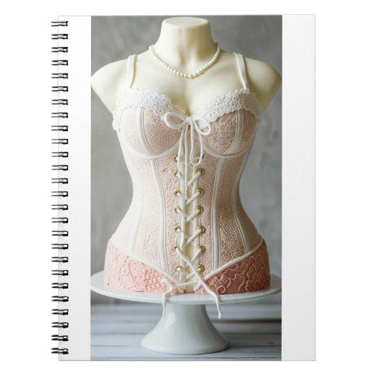 Delicious bustier cake and sugar paste notizblock (Vorderseite)
