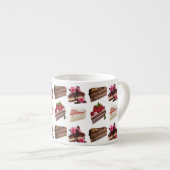 Delicious Cakes Desserts Pattern Quirky Espressotasse (Vorderseite Rechts)