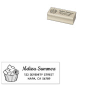 Delicious Cupcake with Frosting Address Gummistempel (Stempel)