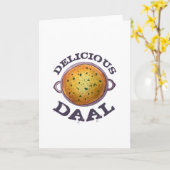 Delicious Daal Vegetarian Indian Red Lentil Dal Karte (Gelbe Blume)