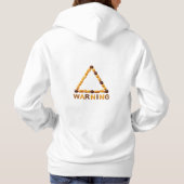 Delicious Danger: Bakery Warning Triangle Hoodie (Rückseite)