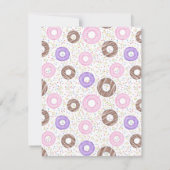 Delicious Donuts Note Card Mitteilungskarte (Rückseite)