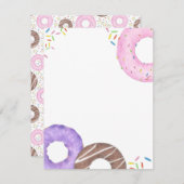 Delicious Donuts Note Card Mitteilungskarte (Vorne/Hinten)