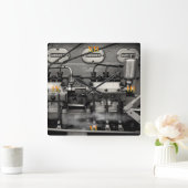 Delicious Engineering Quadratische Wanduhr (Zuhause)