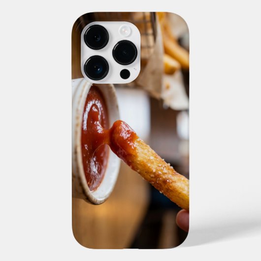 Delicious French Fry and Ketchup Dip iPhone Case (Rückseite)