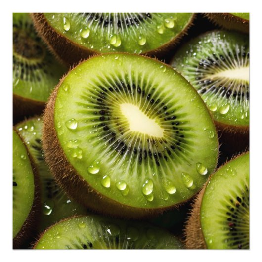 Delicious Green Kiwis Fotodruck (Vorne)