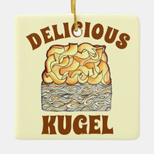 Delicious Kugel Jewish Egg Noodle Casserole Keramikornament