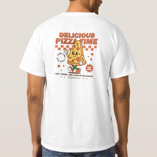 Delicious Pizza Time Tee (Rückseite)