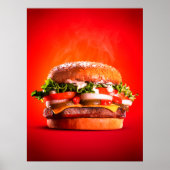 Delicious Steak Cheese Burger Poster (Vorne)