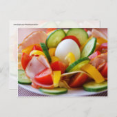 Delicious Vegetables Salad Food Picture Postkarte (Vorne/Hinten)