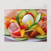 Delicious Vegetables Salad Food Picture Postkarte (Vorderseite)