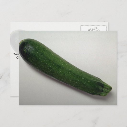 Delicious Zucchini Postkarte (Vorne/Hinten)