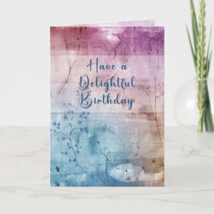 Delight Birthday Card Karte