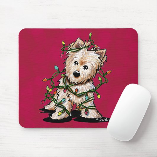 DeLighted Christmas Terrier Mousepad (Mit Mouse)