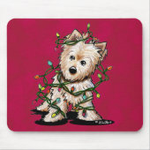 DeLighted Christmas Terrier Mousepad (Vorne)