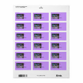 Delighted Gift Label Adressaufkleber (Vorne)