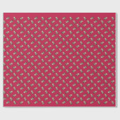 DeLighted Terrier KiniArt Weihnachtsgeschenk Wrap Geschenkpapier (Flach)