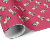 DeLighted Terrier KiniArt Weihnachtsgeschenk Wrap Geschenkpapier (Rolleneckpunkt)