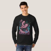 Delightful Cheerful Axolotl Quote T-Shirt (Vorne ganz)